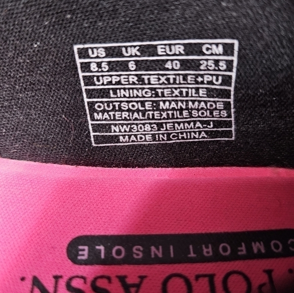 U.S Polo Assn. Slip On Shoes Black SZ 8.5 - Picture 3 of 7